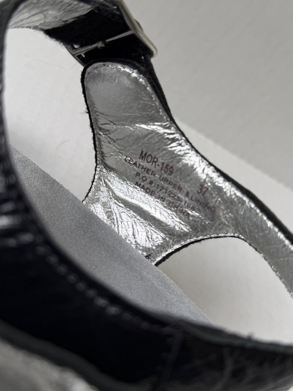 Alegria Morgyn Black Platform Sandals 37 (7) - Picture 3 of 5